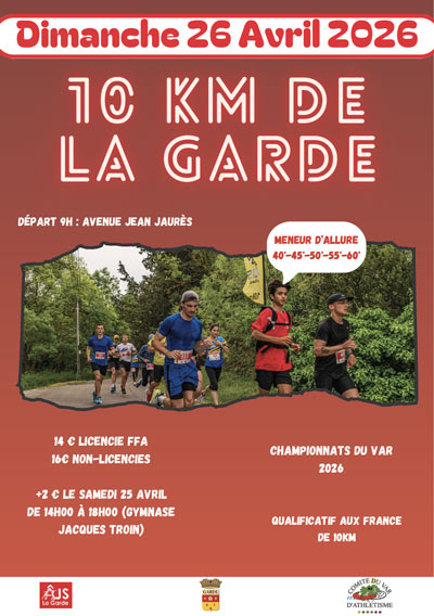 10km de la Ville de la Garde